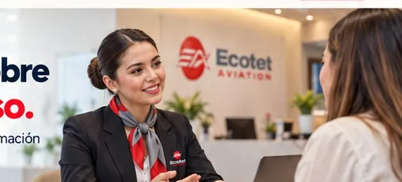 Asesora de admisiones y orientación financiera en ECOTET Escuela de Aviación